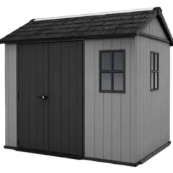 Casetta da Giardino Keter Newton Plus in Resina Grigio 230x287 cm