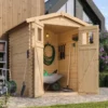 Casetta da Giardino 180x180 in Legno 19mm Porta con Finestra
