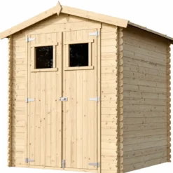 Casetta da Giardino 180x180 in Legno 19mm Porta con Finestra