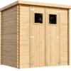 Casetta da Giardino 200x130 Legno 19 mm Doppia Porta Pavimento 2 m2