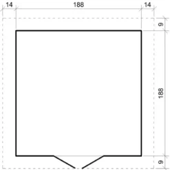 Casetta da Giardino 2x2 Legno 19 mm Pavimento Porta Deposito Attrezzi