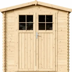 Casetta da Giardino 2x2 m Legno 19 mm Pavimento Serratura Impermeabile