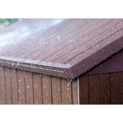 Casetta da Giardino 190x183x221 cm Effetto Legno EVOTECH+ Doppia Porta