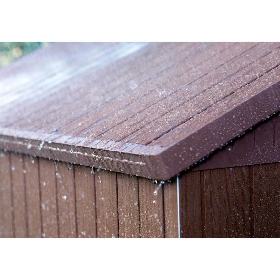Casetta da Giardino 190x183x221 cm Effetto Legno EVOTECH+ Doppia Porta