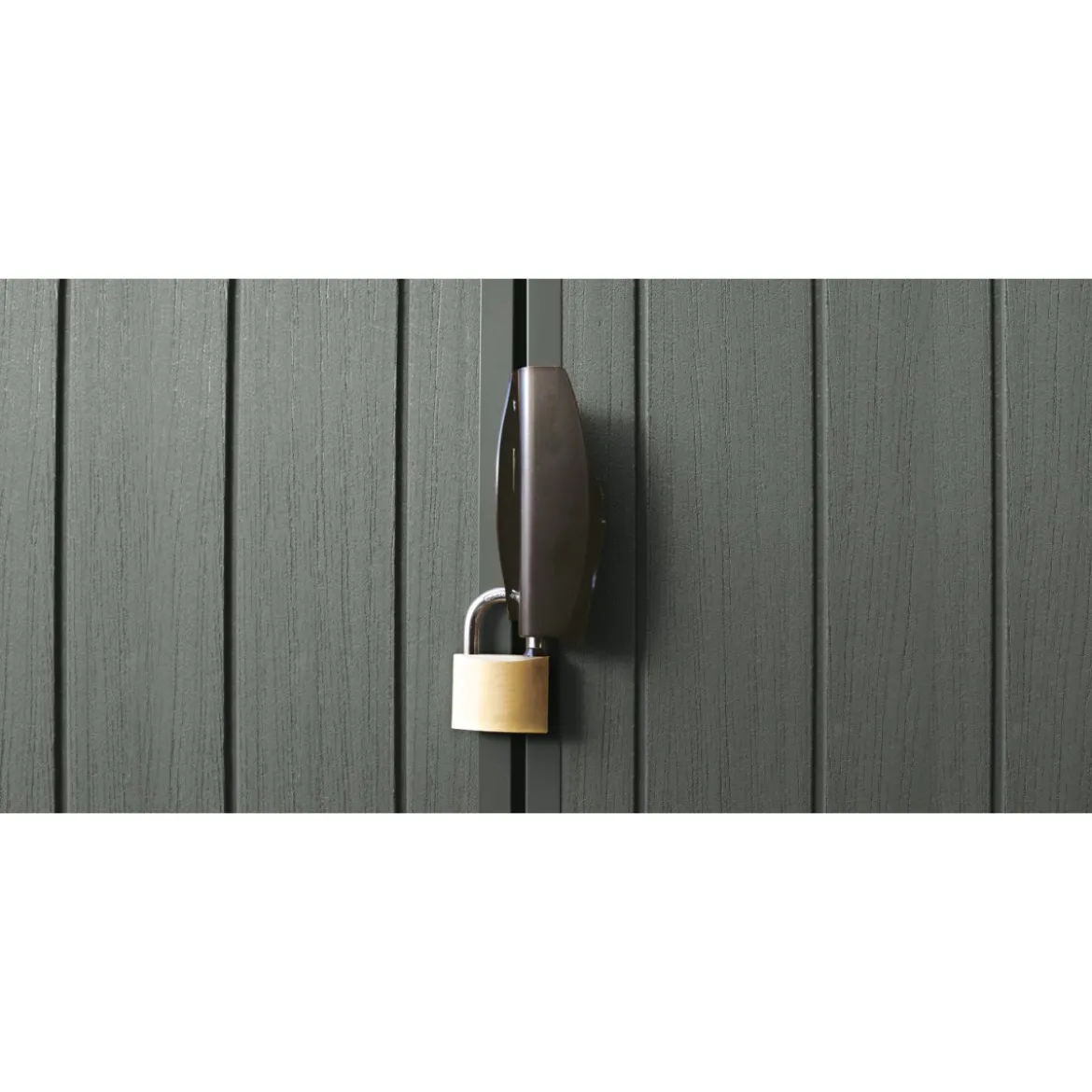 Casetta da Giardino 190x183x221 cm EVOTECH Effetto Legno con Finestre
