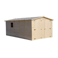 Casetta Garage in Legno 3x5 mt a Pannelli Box Parcheggio Auto Carport
