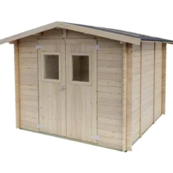 Casetta in Legno Block House 249x249 cm Impermeabile da Giardino