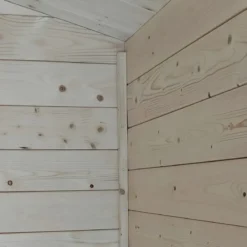 Casetta in Legno Blockhouse 2.5x2 19 mm con Pavimento Ricovero Attrezzi Giardino