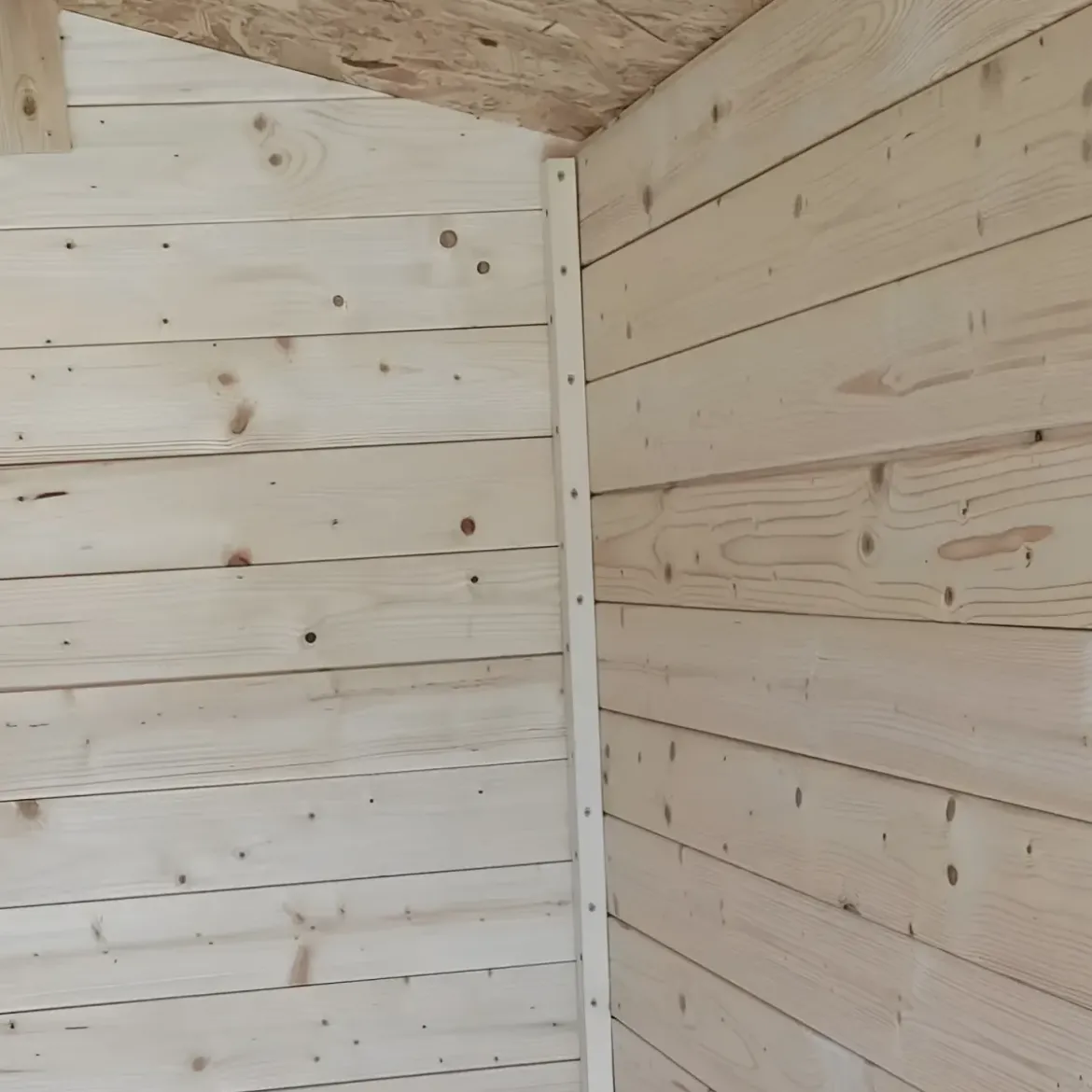 Casetta in Legno con Pavimento 178x218x205 cm Porta Attrezzi da Giardino
