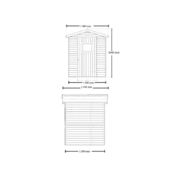 Casetta in Legno con Pavimento 160x120 cm da Giardino