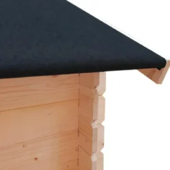 Casetta in Legno con Pavimento 3x3 m Block House Doopia Porta Finestra