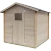 Casetta in Legno da Giardino Block House 2x2 m con Porta Finestrata