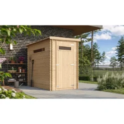 Casetta in Legno da Giardino 19 mm 144x239x198 cm con Pavimento Interno