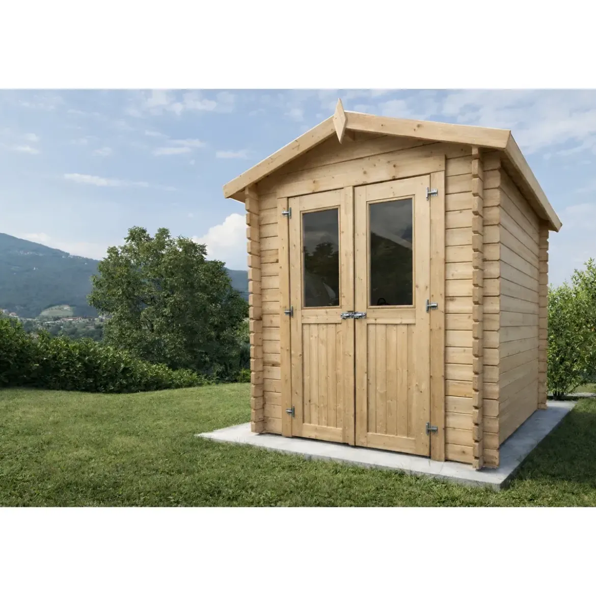 Casetta in Legno da Giardino 200x200 cm 3mq 28mm Blockhouse