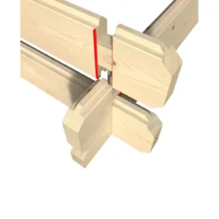Casetta in Legno da Giardino 4x3 per Attrezzi Doppia Porta Block-House