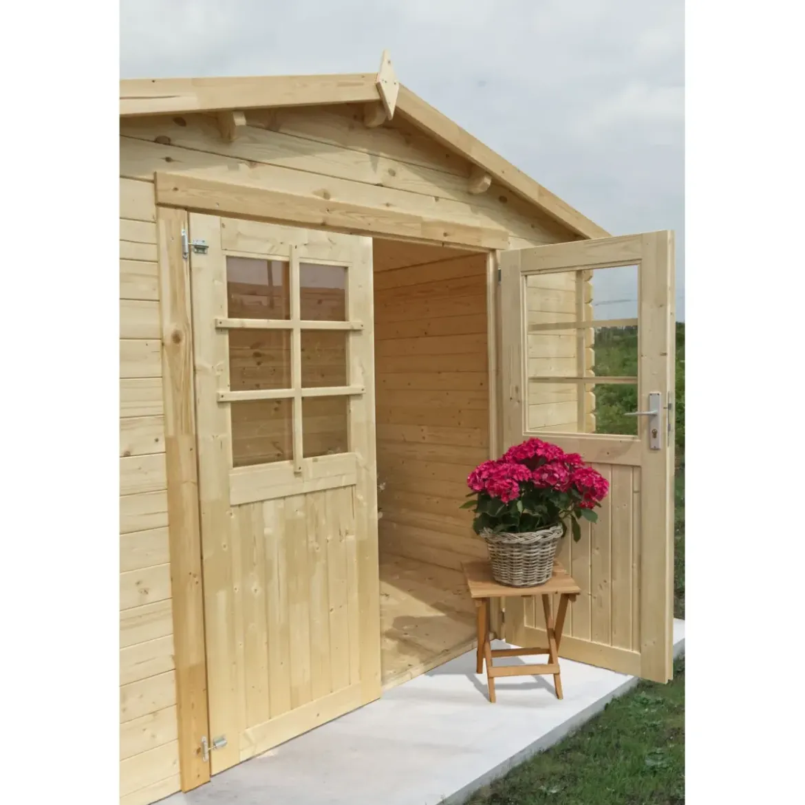 Casetta in Legno da Giardino 3x2 Blockhouse 28 mm Rimessa per Attrezzi