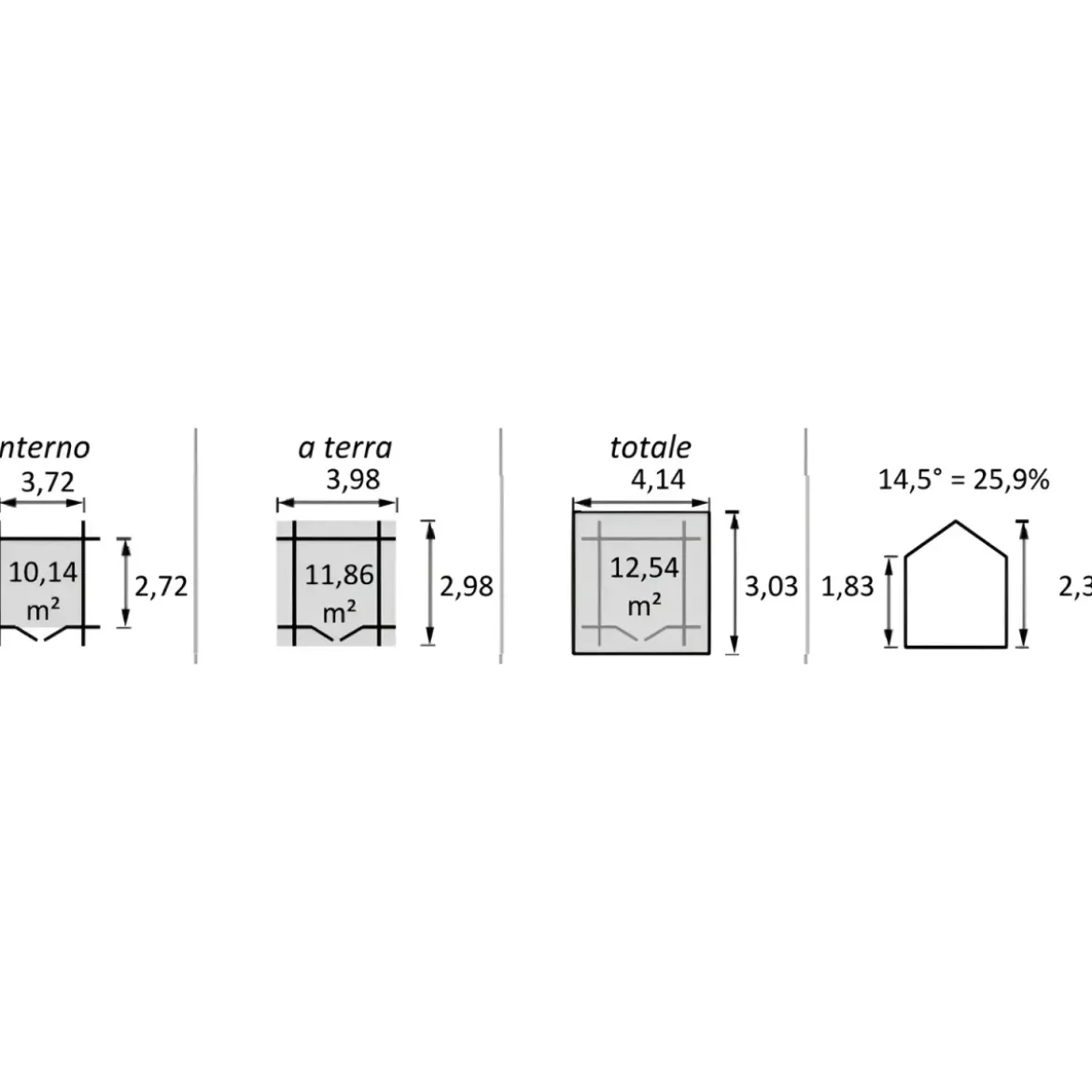 Casetta in Legno da Giardino 4x3 Doppia Porta Block-House 34mm