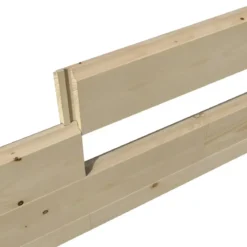Casetta in Legno da Giardino 4x3 Doppia Porta Block-House 34mm