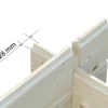 Casetta in Legno da Giardino 250x250 cm Blockhouse 28 mm Doppia Porta