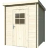 Casetta in Legno Grezzo 19 mm 176x176 cm Blockhouse Tetto in Perline