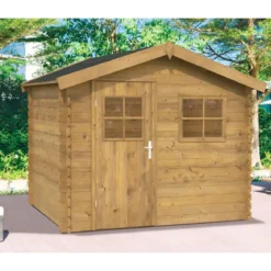 Casetta in Legno Impregnata 2.6x2 19 mm Box per Attrezzi