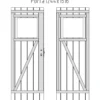 Casetta in Legno Impregnato 260x260 Blockhouse 19 mm Porta Doppia