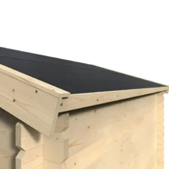 Casetta in Legno 34 mm da Giardino 4x4 Doppia Porta Vetri Block-House