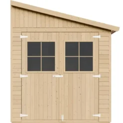 Casetta in Legno 17 mm da Giardino 2x5 Rimessa Attrezzi Addossata 10 m2