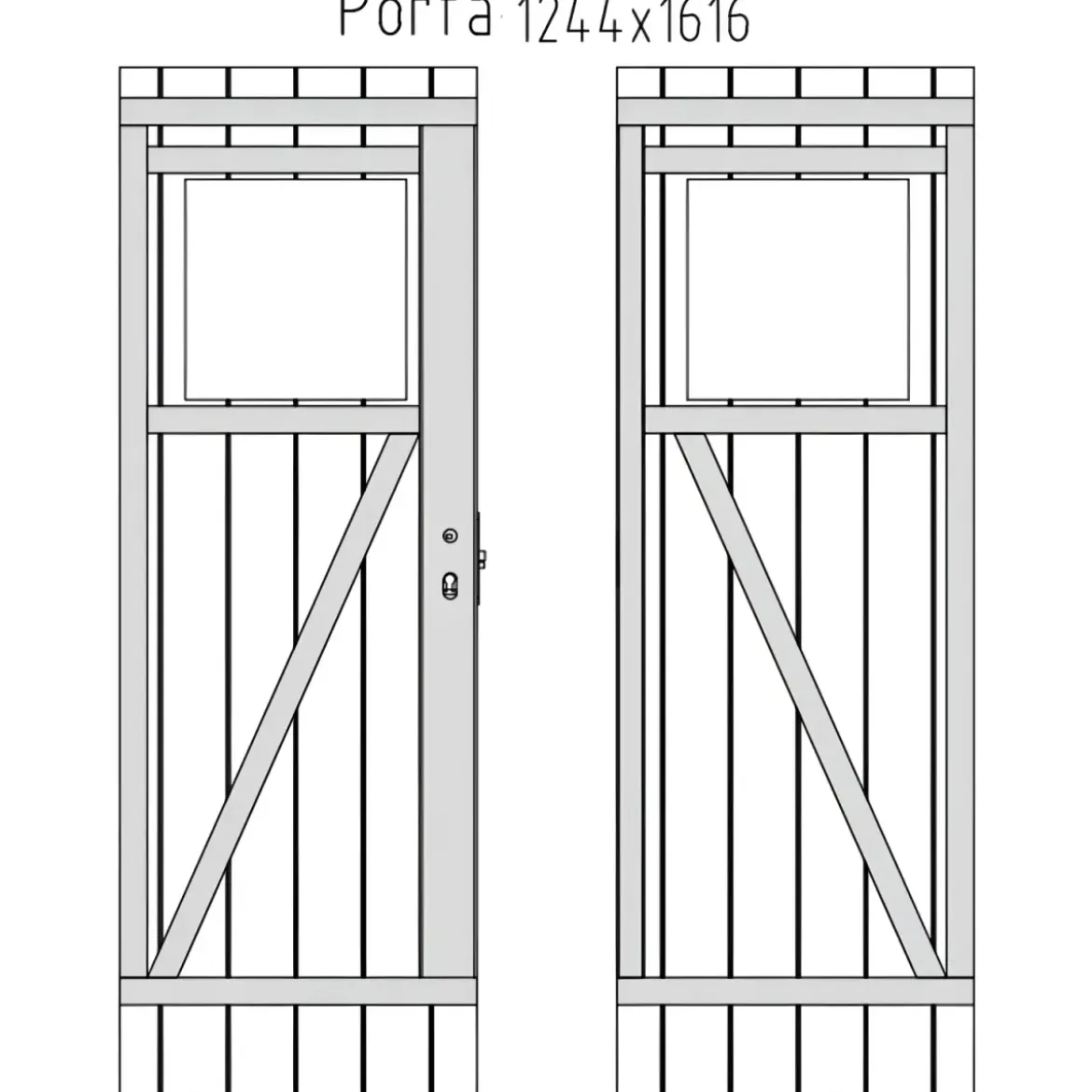 Casetta in Legno 19 mm 260x260 cm Blockhouse Tetto Perline Doppia Porta