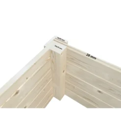 Casetta in Legno Naturale 28 mm 450x330 cm Porta Scorrevole in Vetro