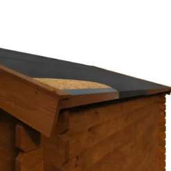 Casetta in Legno Trattato 34mm da Giardino 4x4 Doppia Porta Block-House