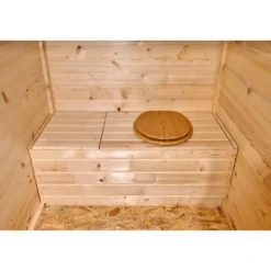 Casetta in Legno uso Bagno 140x140 cm WC da Esterno