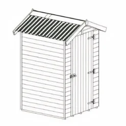 Casetta in Legno uso Bagno 140x140 cm WC da Esterno