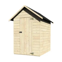 Casetta in Legno 120x160 Alt 200 Armadio Ripostiglio Attrezzi in Abete Pavimento