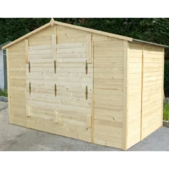 Casetta in Legno 310x180 a Pannelli 19 mm Chiosco Capanno da Giardino Spiaggia