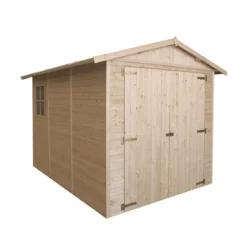 Casetta in Legno 2.4x3.2 a Pannelli 17 mm Garage Box Rimessa Moto