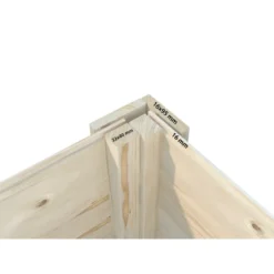 Casetta in Legno 243x190 cm 16 mm Doppia Porta Finestre con Pavimento