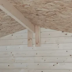 Casetta in Legno 2x1.3 con Pavimento Interno Rimessa per Attrezzi da Giardino