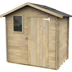 Casetta in Legno 2x1.3 con Pavimento Interno Rimessa per Attrezzi da Giardino