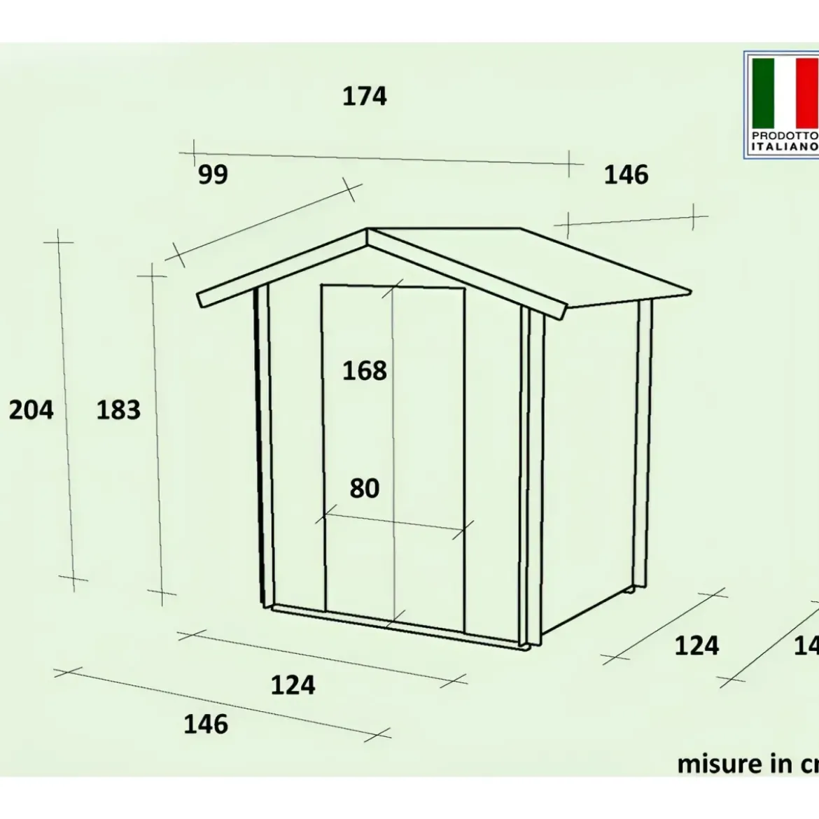 Casetta in Legno 1.5x1.5 con Pavimento Rimessa Ricovero per Attrezzi da Giardino