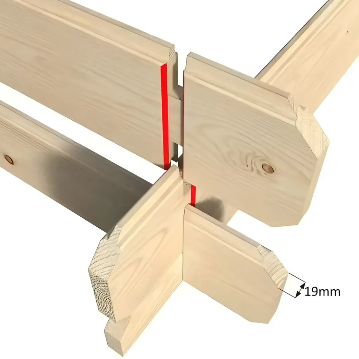 Casetta in Legno 2.3x2.3 mt a Pannelli 19 mm Moderna Porta Attrezzi da Giardino