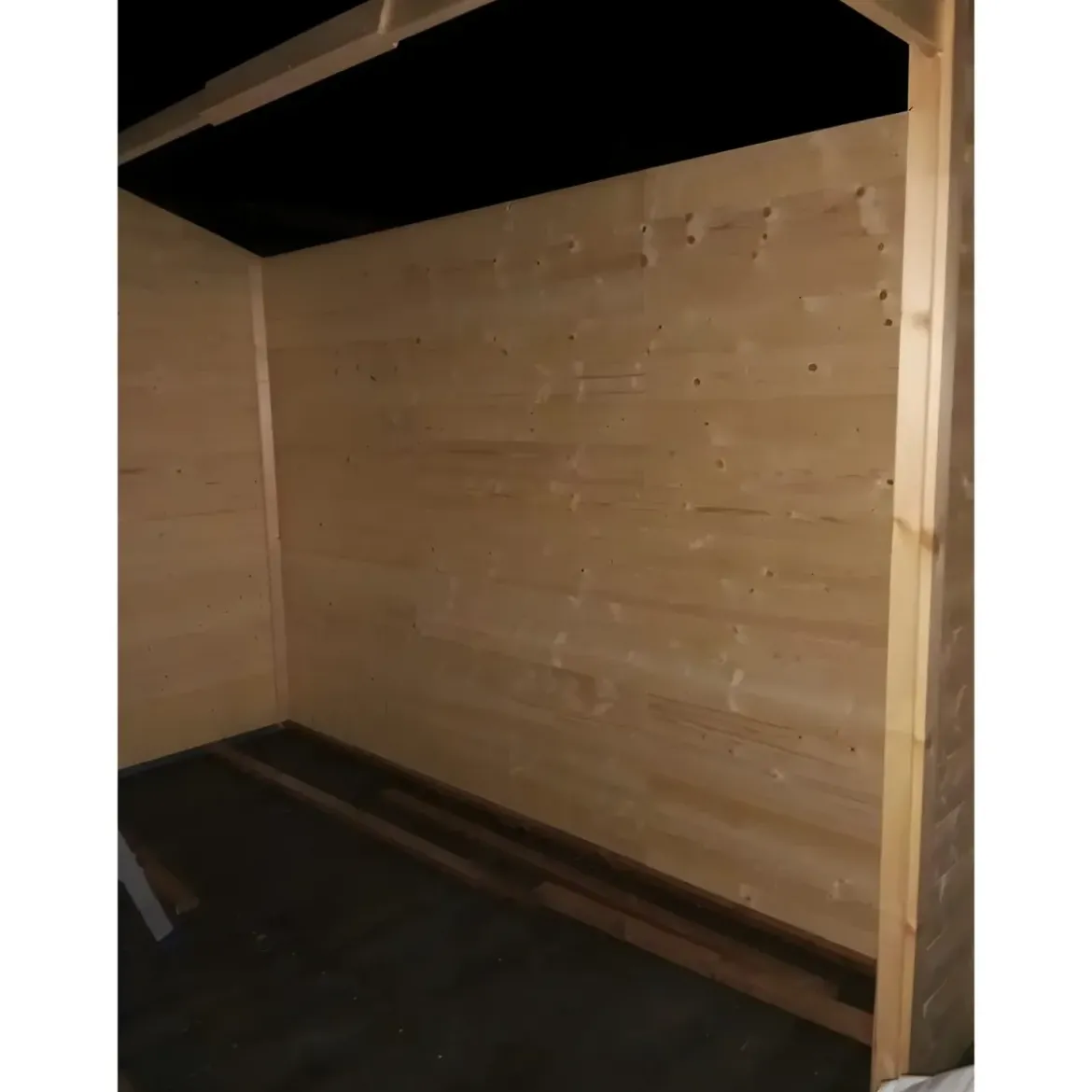 Casetta in Legno 3x3 mt 28 mm Block House Moderna Porta Attrezzi da Giardino