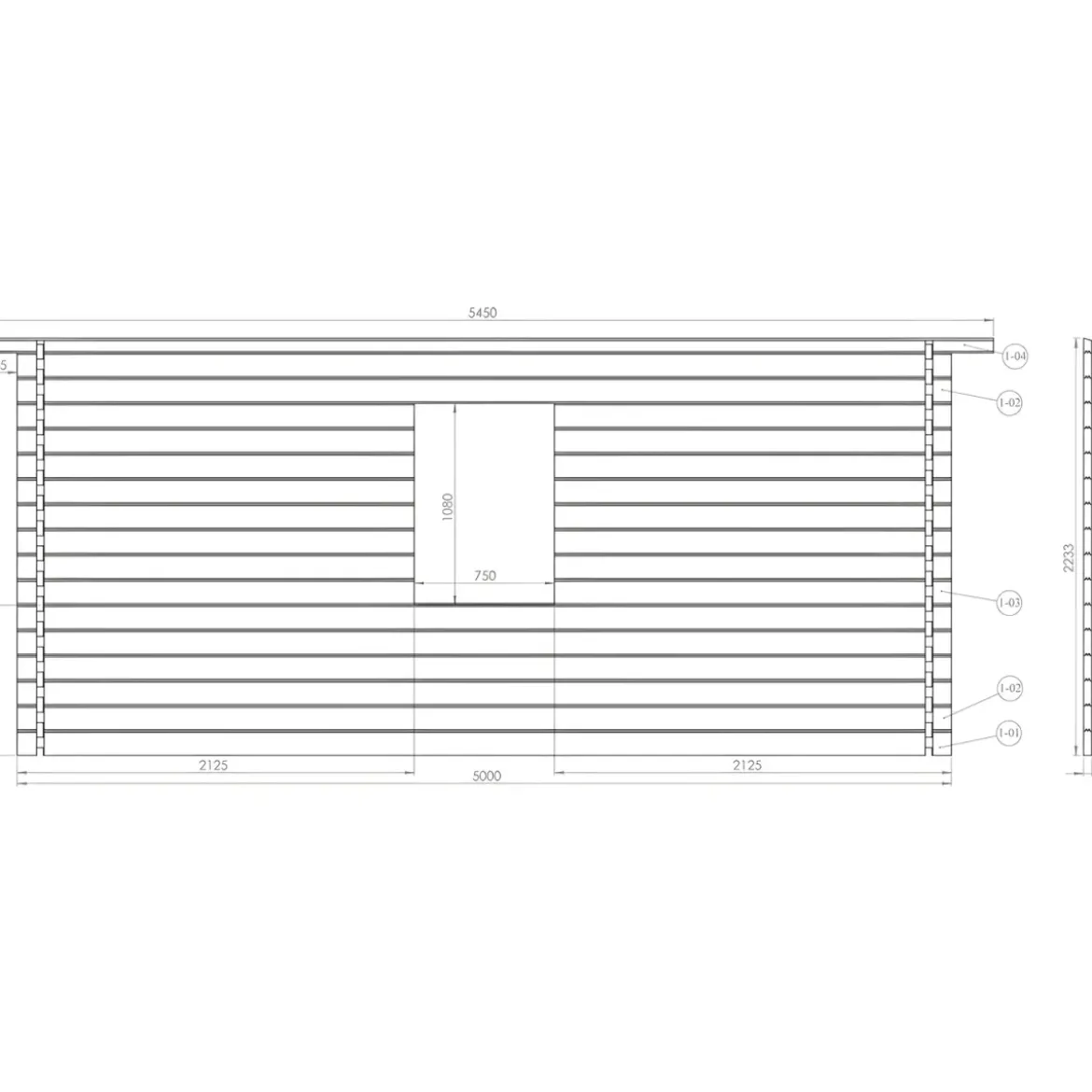 Casetta in Legno 5x5 mt 44 mm Rimessa Attrezzi Blockhouse da Giardino