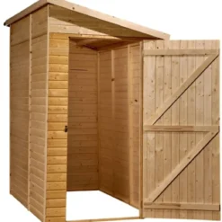 Casetta in Legno 2x1 Porta Attrezzi da Giardino Ricovero Ripostiglio per Esterno