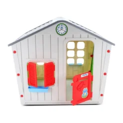 Casetta in Plastica Resina per Bambini Gioco Bimbi da Giardino Esterno