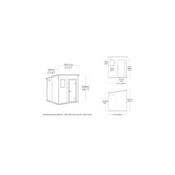 Casetta in Resina Keter Manor Pent 183x185 da Giardino