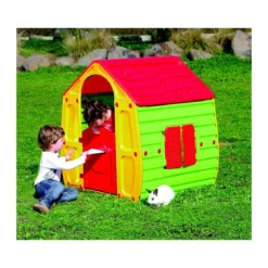 Casetta in Resina Plastica per Bambini da Giardino Esterno Giocattolo Bimbi PVC