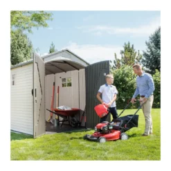 Casetta in Resina 2x3 PVC Esterno Ricovero Porta Attrezzi da Giardino Mobile Box