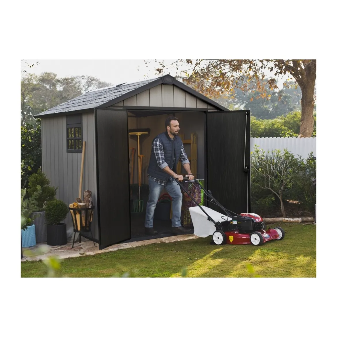 Casetta Keter con Pavimento Ripostiglio Oakland 229x287 per Esterno