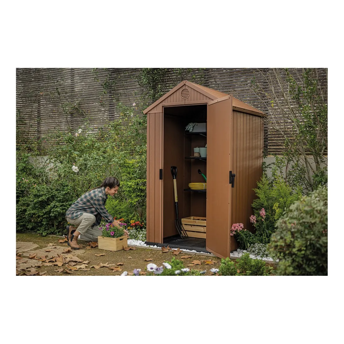 Casetta Keter Darwin 123x117 cm in resina da Giardino